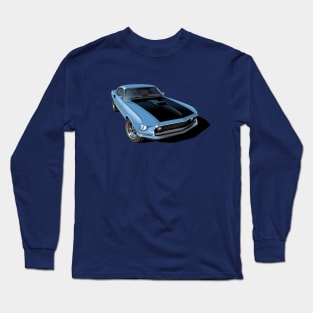 1969 ford mustang mach 1 Long Sleeve T-Shirt